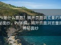 PV是什么意思？揭开页面浏览量的神秘面纱，PV详解，揭开页面浏览量的神秘面纱